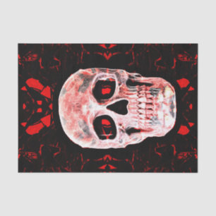 Papel De Seda Pop de Arte Gótica Vermelha Moderna