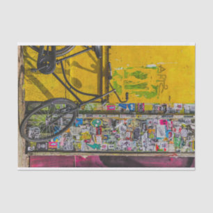 Papel De Seda pop de bicicleta inclinada