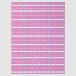 Papel De Seda Pópis Xadrez Rosa