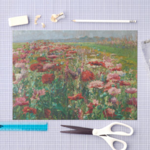 Papel De Seda Poppies Blooming Olga Wisinger-Florian