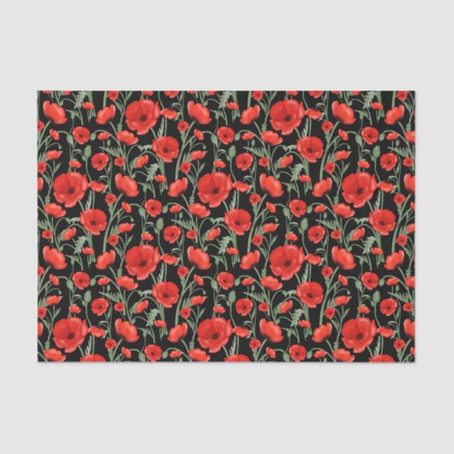 Papel De Seda Poppy Field (Frente )