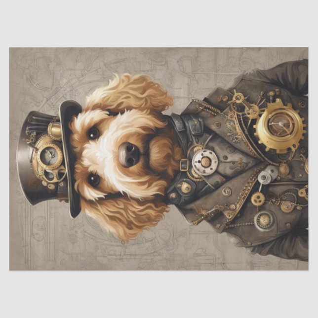 Papel De Seda Porcaria do Ouro Steampunk: Desligamento Whimsical (Frente )