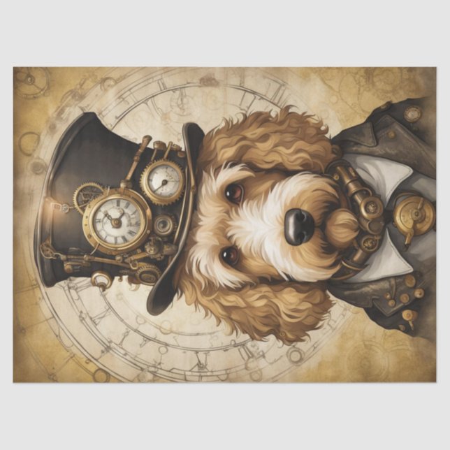 Papel De Seda Porcaria do Ouro Steampunk: Desligamento Whimsical (Frente )