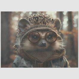 Papel De Seda Porquinho Whimsical De Decoupage Com Óculos