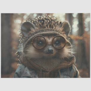 Papel De Seda Porquinho Whimsical De Decoupage Com Óculos