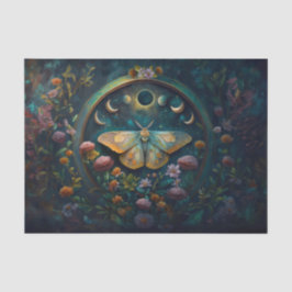 Papel De Seda Portal do Crepúsculo Misterioso, Mariposa e Eclips