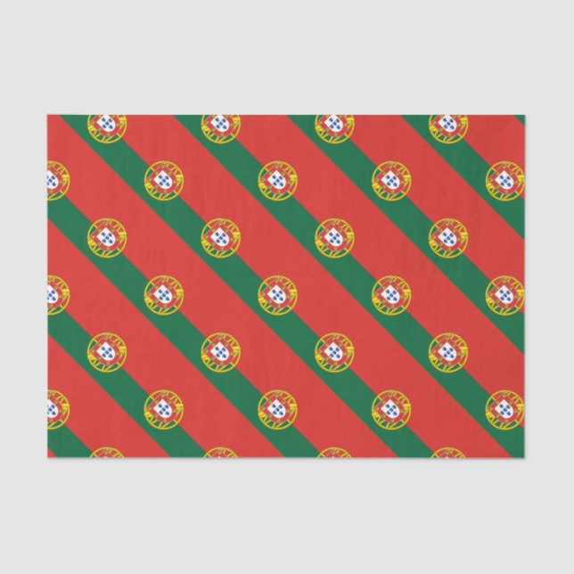 Papel De Seda Portugal pavilhão Bandeira de Portugal (Frente )