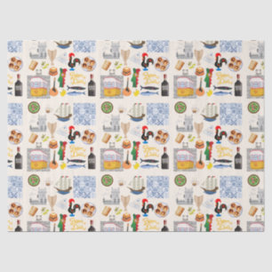 Papel De Seda Portugal - Símbolos Viagem Amantes