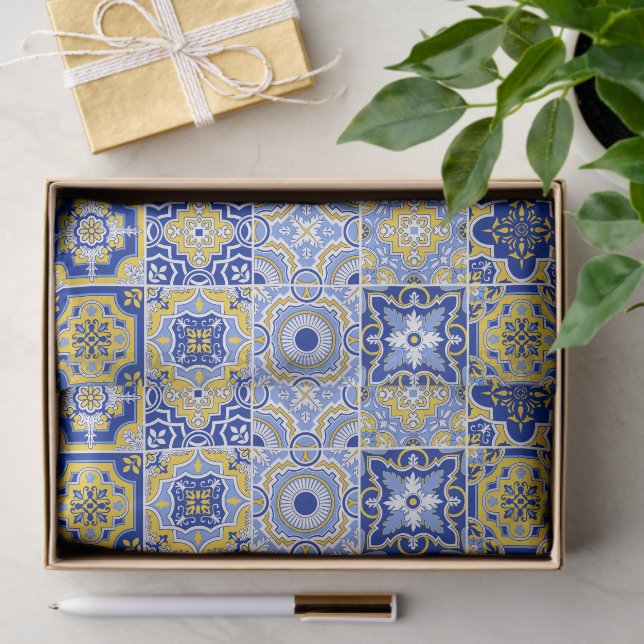 Papel De Seda Portuguese Tiles Pattern  (Presente)