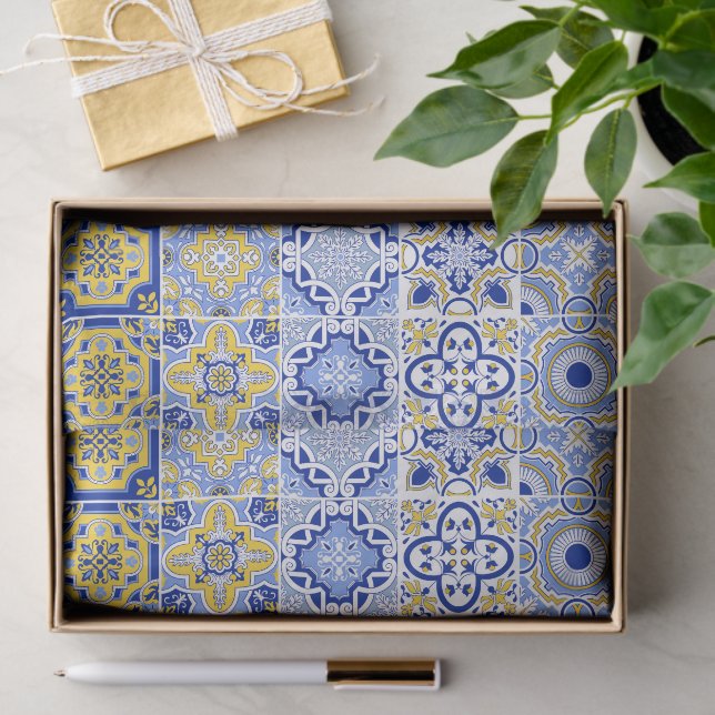 Papel De Seda Portuguese Tiles Pattern  (Presente)
