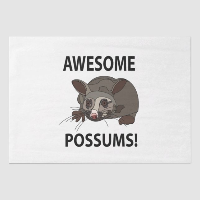 Papel De Seda Possum Awincrível Funny Possum (Frente )