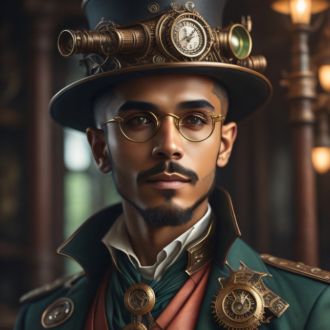 Papel De Seda Post-appocalyptic Steampunk Man v7 (Criador carregado)