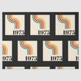 Papel De Seda poster vintage de faixa retrô 1975