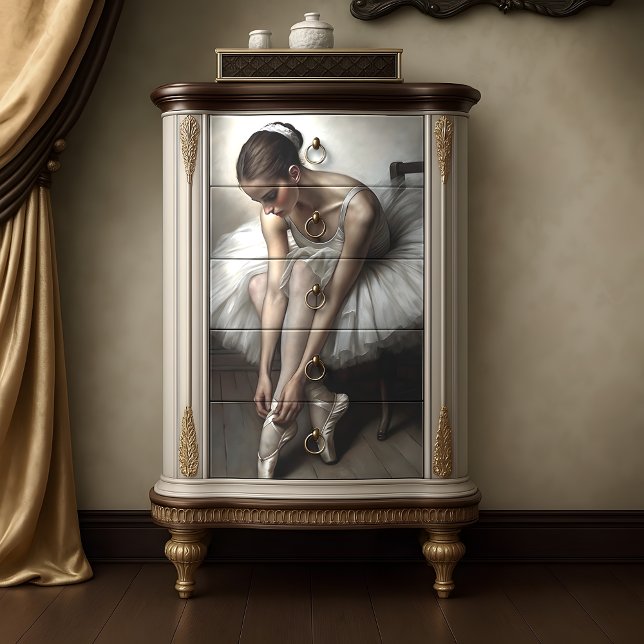 Papel De Seda Posto Ballerina Dancer Decoupage (Poised Ballerina Grace Decoupage Tissue Paper)