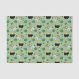 Papel De Seda Potes sortudos de ouro