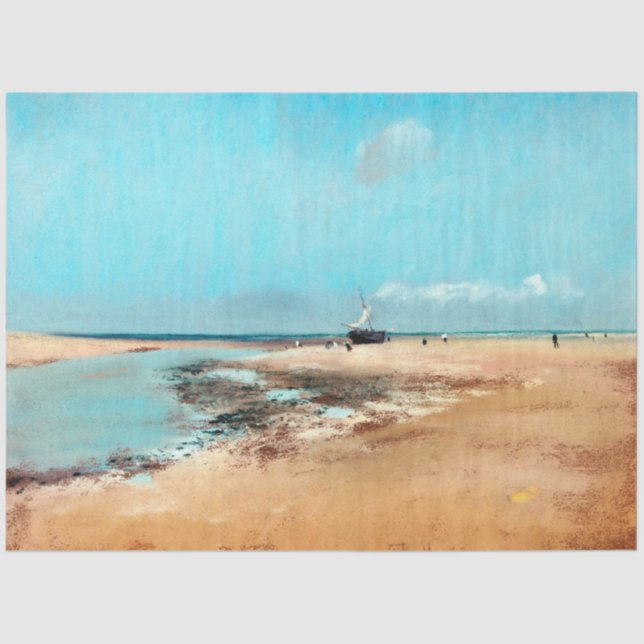 Papel De Seda Praia em Baixo Lado (Boca do Rio), Edgar Degas (Frente )