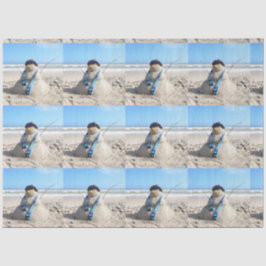 Papel De Seda Praia / Escultura de Areia Natal