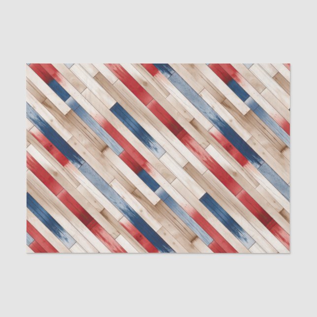 Papel De Seda Pranchas Pintadas Patrióticas (Frente )
