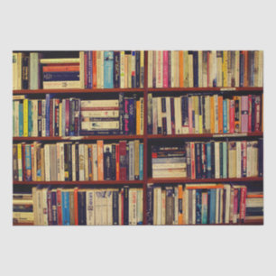 Papel De Seda Prateleiras de Biblioteca