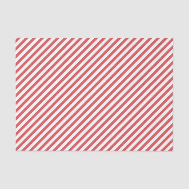 Papel De Seda Pré-disquete, vermelho e branco, Diagonal Strike P (Frente )