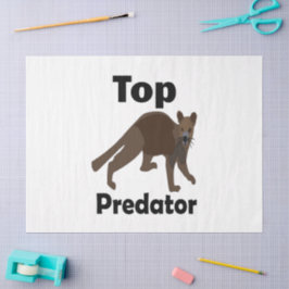 Papel De Seda Predador Superior Carnívoro Fossa Madagascar