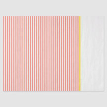 Preppy Orange White Strips Amarelo Gift Wrap