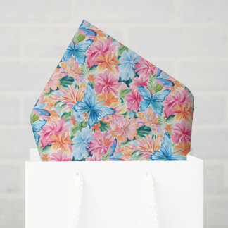 Papel De Seda Preppy Palm Beach Butterflies