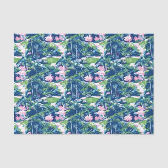 Papel De Seda Preppy Palm Beach Golf (Frente )