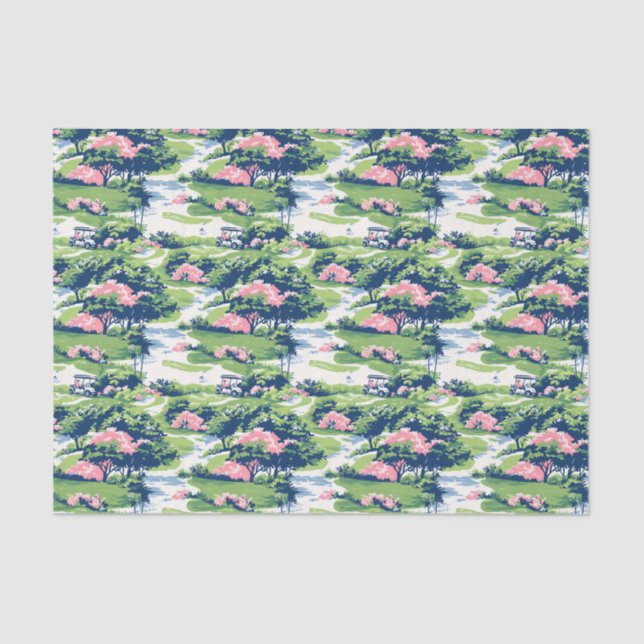 Papel De Seda Preppy Palm Beach Golf (Frente )