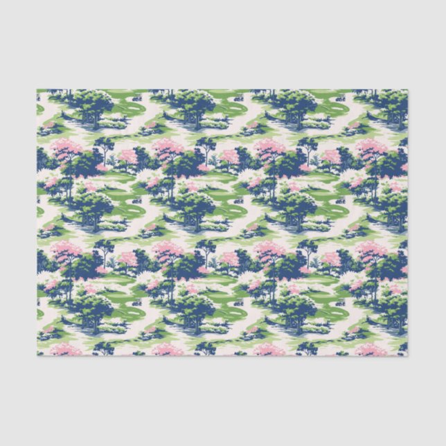 Papel De Seda Preppy Palm Beach Golf (Frente )