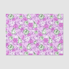 Papel De Seda Preppy Palm Beach Impressão Lavanda & Green Pumpki