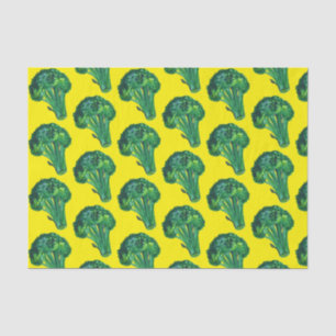 Papel De Seda Presente Amarelo Broccoli Grande