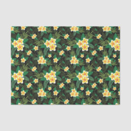 Papel De Seda Presente Artesanal de Decoupagem Botânica Floral V