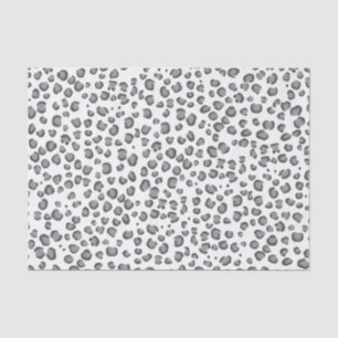 Papel De Seda Presente branco preto-branco com padrão-leopardo