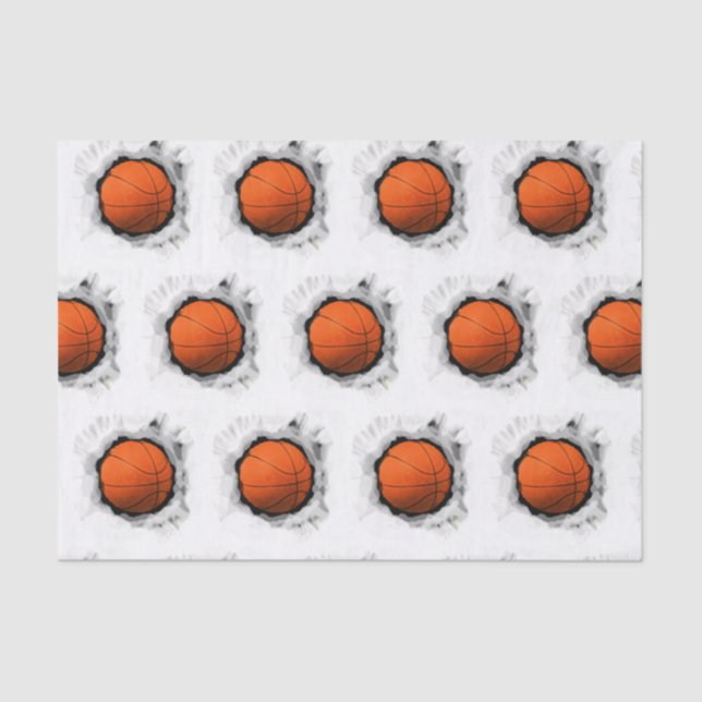 Papel De Seda Presente de basquete (Frente )