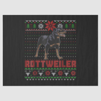 Papel De Seda Presente de cachorro| Feliz Natal meu Rottweiler