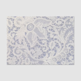 Papel De Seda Presente de Casamento Elegante Azul de Ivory Lace 