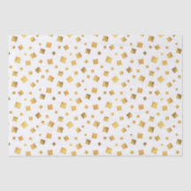 Presente de Confete Dourado Elegante e Festivo