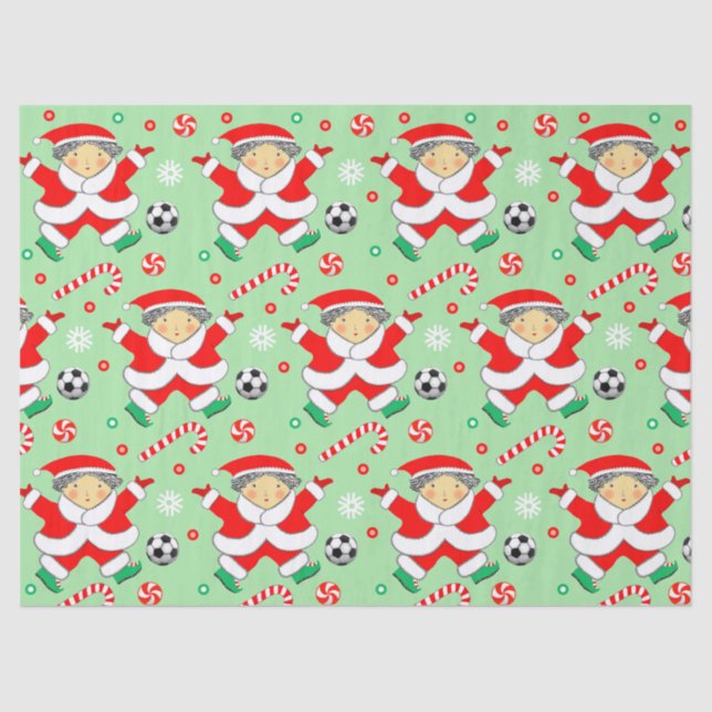 Papel De Seda Presente de Feriado de Futebol (Frente )