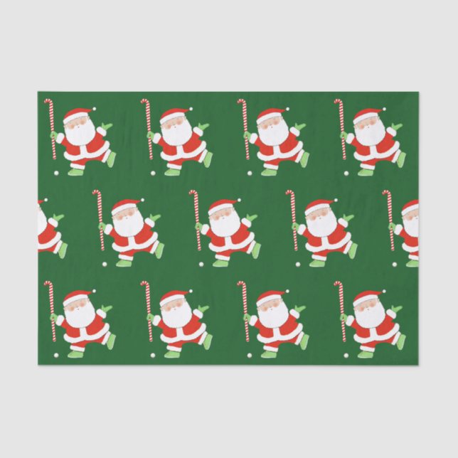 Papel De Seda Presente de Feriado de Hóquei em Campo (Frente )