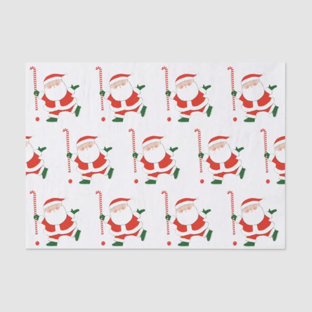 Papel De Seda Presente de Feriado de Hóquei em Campo (Frente )