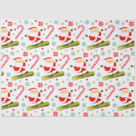 Papel De Seda Presente de Feriado de Snowboard