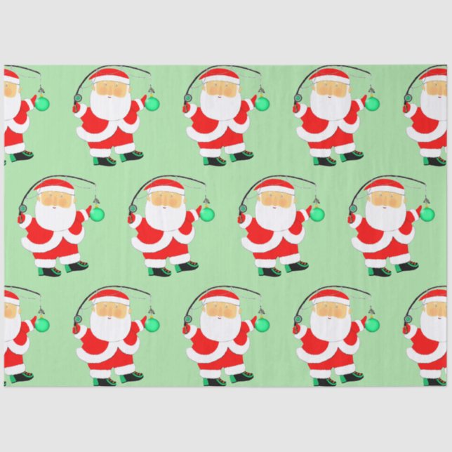 Papel De Seda Presente de Férias de Pesca (Frente )