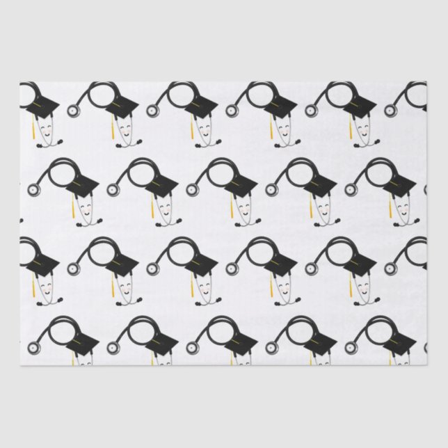 Papel De Seda Presente de Graduação de Enfermeiro (Frente )