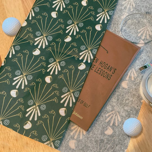 Papel De Seda Presente de Mens Golf Clubs & Balls (Criador carregado)