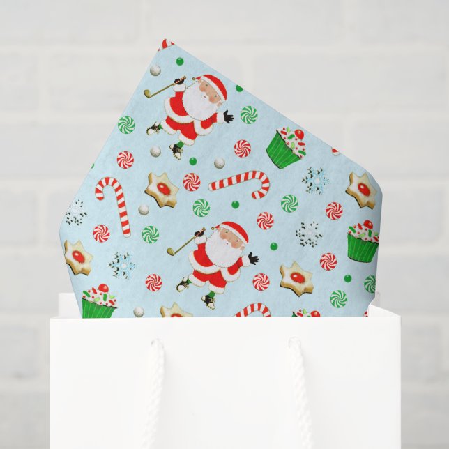 Papel De Seda Presente de Natal de Golfe (Sacola de presentes)