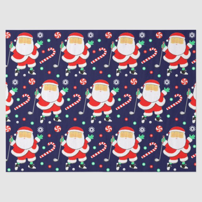 Papel De Seda Presente de Natal de Golfe Férias (Frente )