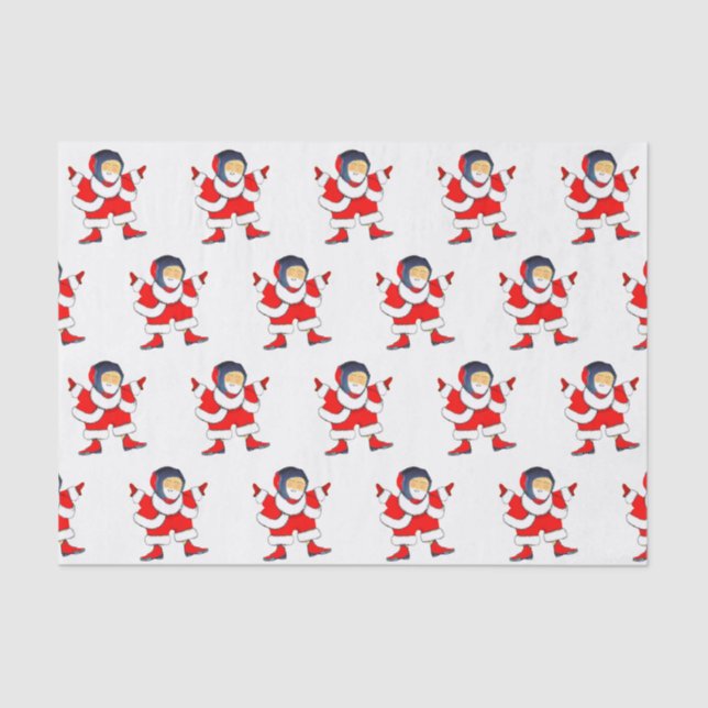 Papel De Seda Presente de Natal de Luta Livre Tecido P (Frente )