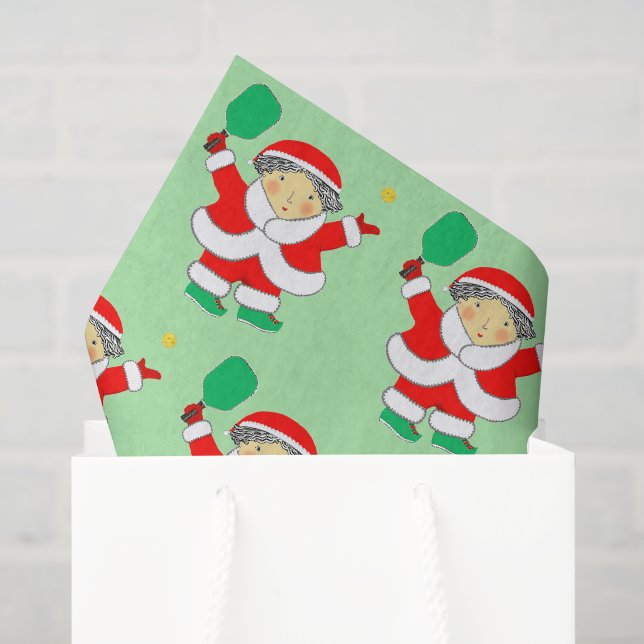 Papel De Seda Presente de Natal de Pickleball (Sacola de presentes)