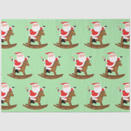 Papel De Seda Presente de Natal Equestre